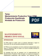 Mantenimiento Productivo Total Tpm, Produccion Equilibrada y
