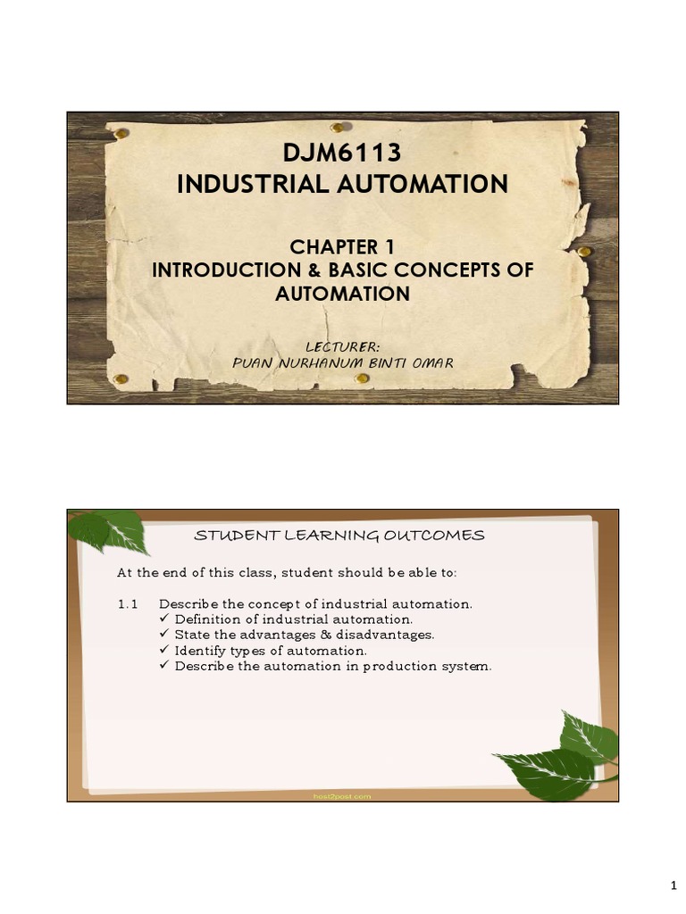Introduction to Industrial Automation | PDF | Rotation Around A Fixed ...