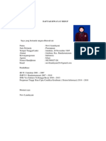Daftar Riwayat Hidup