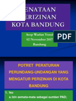 Penataan Perizinan Kota Bandung