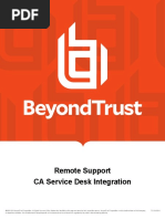 BeyondTrust CA SDM integration