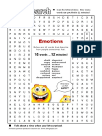 Wordsearch Emotions