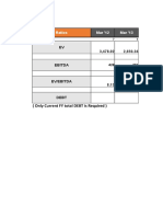 Ev Ebitda Model