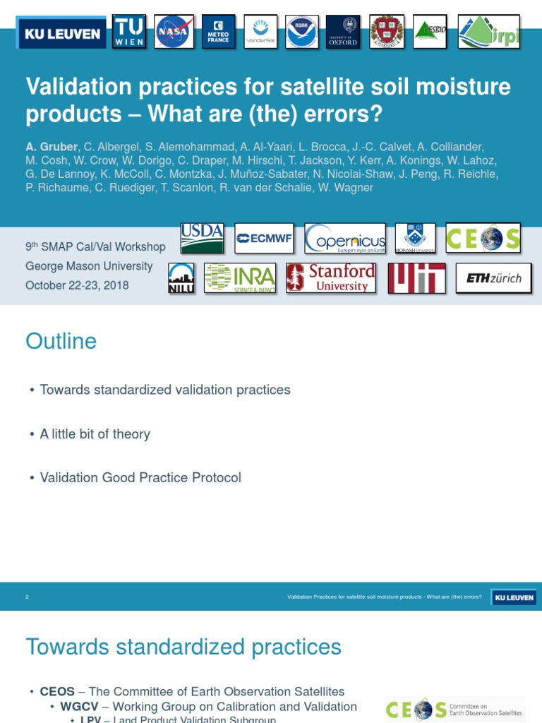 Soil Moisture Product Validation Errors | PDF | Confidence Interval ...