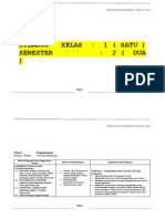 Silabus Kelas Kelas 1 Semester 2