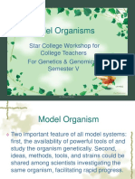 Model Organisms: Star College Workshop For College Teachers For Genetics & Genomics I Semester V