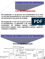 Procesos de remoción y maquinado de materiales