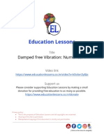Damped Free Vibration Numerical 1
