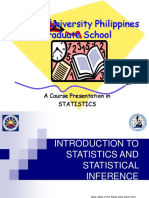 St. Paul University Philippines Graduate School: A Course Presentation in Statistics