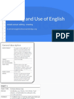 CAE 2015 Reading/Use of English