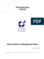 PGP Hand Book 2019-20 PDF