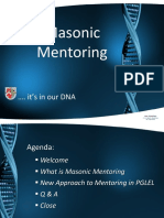 06 PGLEL Masonic Mentoring in Our DNA 1 3 Workshop Roll Out Presentation