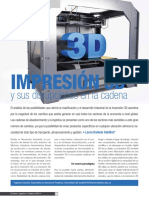 Impresion 3d y Sus Dirupciones en La Cadena de Suministro