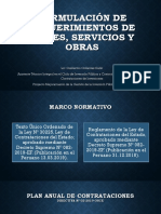 Formulación de Requerimientos de Bienes, Servicios y