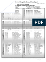 Sri Guru Gobind Singh College, Chandigarh: Student'S Notice Mentors Sections/Groups (Session: 2019-20)