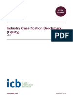 Industry Classification Benchmark (Equity) : Ground Rules
