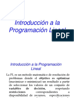 ProgramacionLineal Introduccion