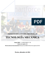 Proyecto Educativo Programa de Tecnologia Mecanica