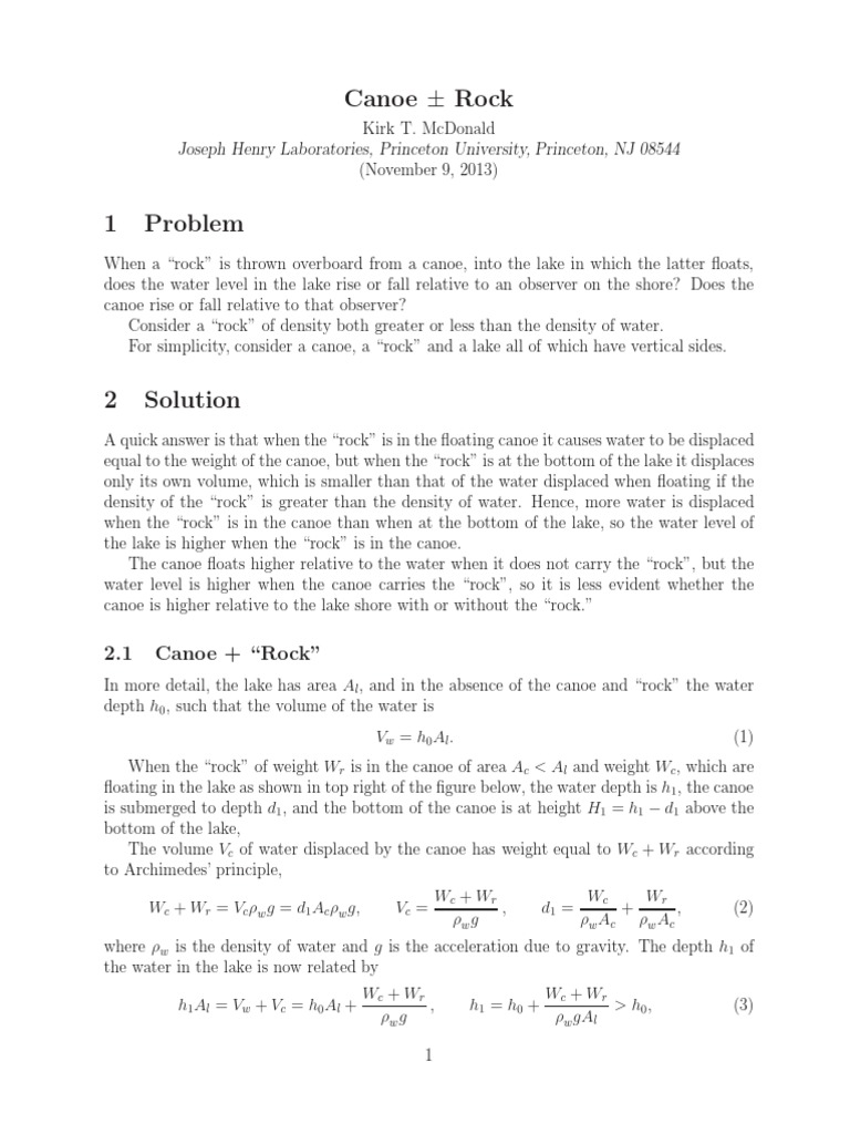 Canoe Rock Joseph Henry Laboratories, Princeton University, Princeton