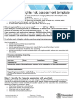 Working Heights Risk Assessment Template