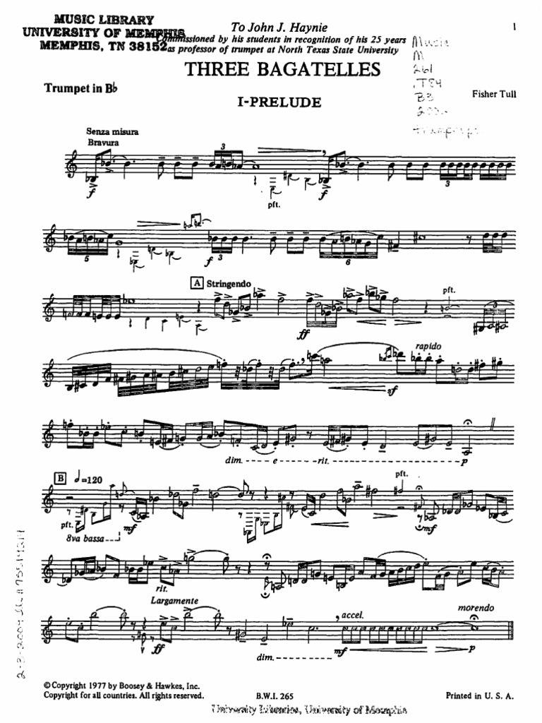Tull 3 Bagatelle Trumpet PDF