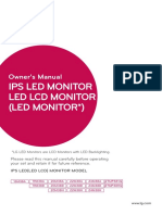 Ips Led Monitor Led LCD Monitor (Led Monitor ) : Owner's Manual