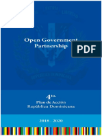 Cuarto Plan de Acción de Gobierno Abierto 2018-2020, República Dominicana.