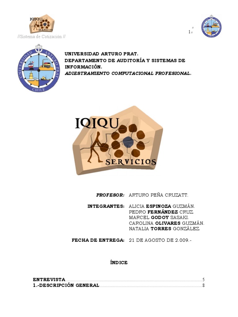 Sistema Cotizacion | PDF | Software | Hardware de la computadora