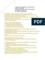 Forward Integration Involves Gaining Ownership or Increased Control Over