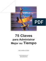 Vicedo Jose Maria - 75 Claves Para Administrar Mejor Su Tiempo.PDF