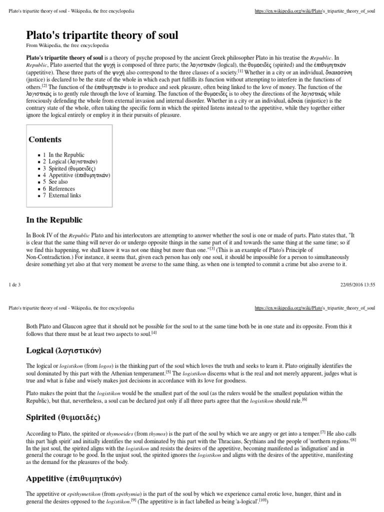 Plato's Tripartite Theory of Soul - Wikipedia, The Free Encyclopedia ...