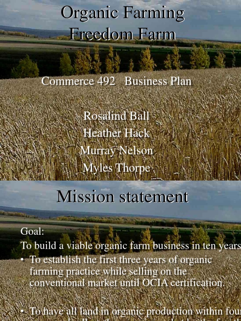 Organic Farming Final Presentation | PDF | Organic Farming | Crop Rotation