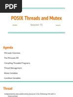 Session 15 POSIX Threads and Mutex