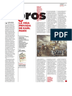 Recorte de periódico: La vida de Karl Marx por Gareth Stedman Jones