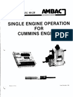 Single Engine Operation FOR Cummins Engines: Section EG 80-2B