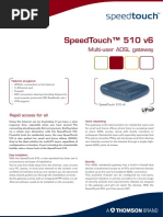 Speedtouch™ 510 V6: Multi-User Adsl Gateway