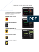 Procedimiento para Resetear Un Codigo de Falla o Alarma Cat