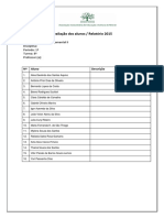 Relatório Avaliação Alunos 8o 9o