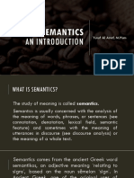 What Is Semantics