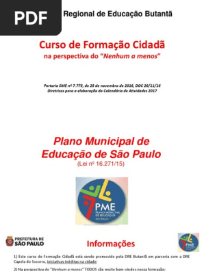 Unidades Educacionais da DRE Butantã debatem o PME  Secretaria Municipal  de Educação - Secretaria Municipal de Educação