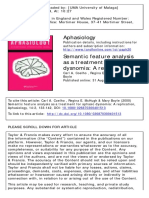 Coelho C. Semantic Feature Analysis. Aphasiology 2000 PDF