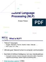 Natural Language Processing (NLP) : Kristen Parton