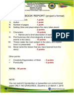 Writing A Book Report: (Project's Format)