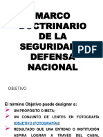 2.- Marco Doctrinario de La Seguridad y Defensa Nacional