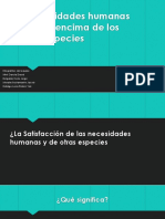 3I Las Fieras ¿Las Necesidades Humnas Esstán Por Encima de Las Otras Especies