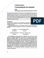 Production of Crotonaldehyde From Acetaldol: Communication