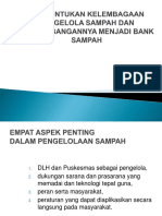 Bank Sampah - Kelembagaan