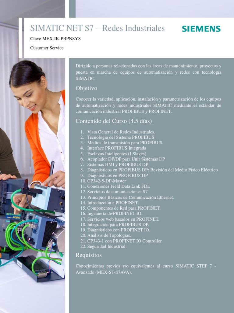 Curso de Automatización SIMATIC: PROFIBUS y PROFINET | PDF ...