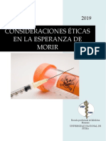 Consideraciones Éticas en El Proceso de Morir