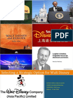 Selecting A Strategic Option For Walt Di